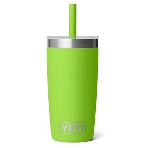 Yeti Lime Green Stainless Steel Straw Tumbler